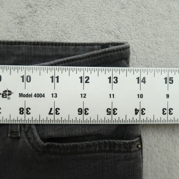 Levi's 712 Jeans Women's Size 29 Gray Mid-Rise Slim Straight Denim 29" Inseam - Picture 3 of 16